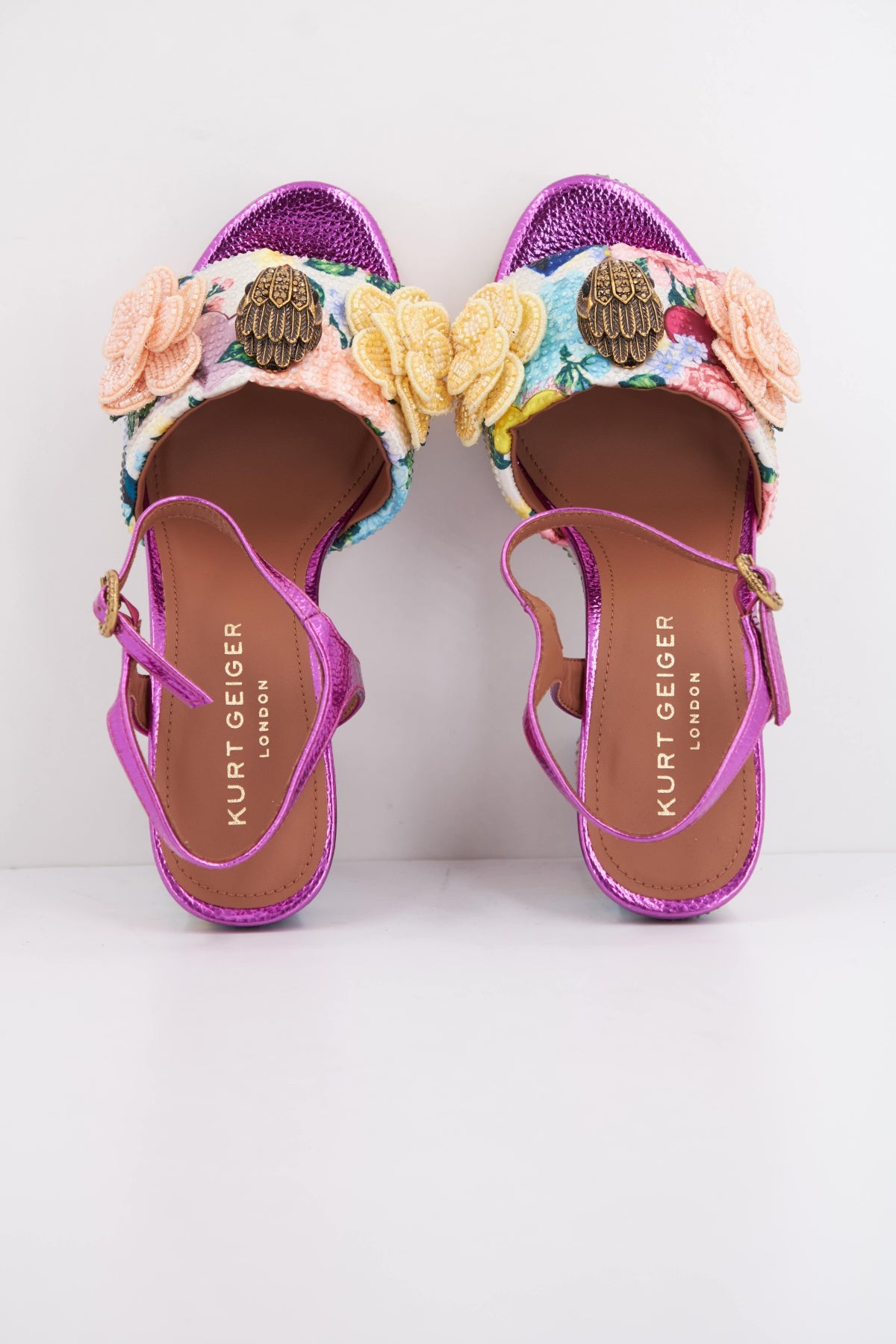 KURT GEIGER LONDON KENSINGTON PLATFORM SDL en color FLORAL  (3)