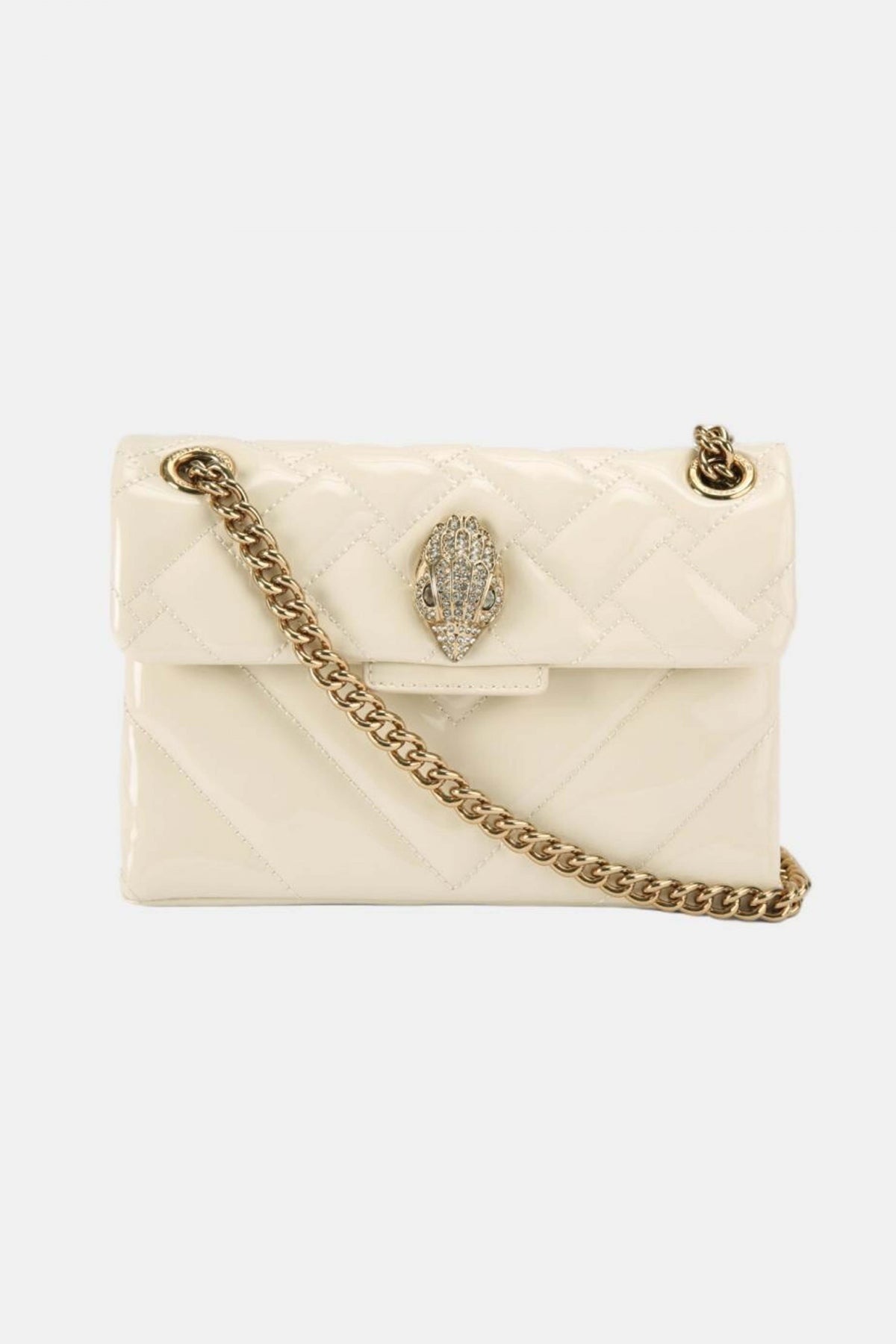 KURT GEIGER LONDON LEATHER MINI KENSINGTON en color NUDE  (2)