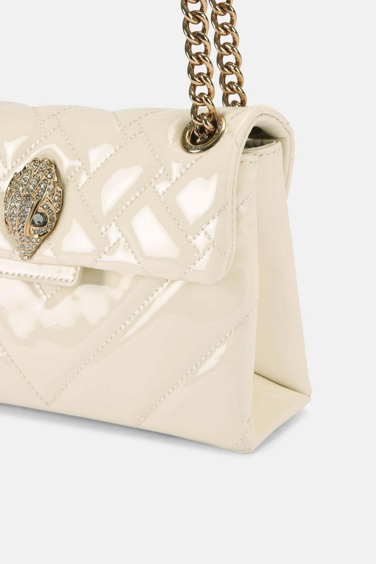 KURT GEIGER LONDON LEATHER MINI KENSINGTON en color NUDE  (4)