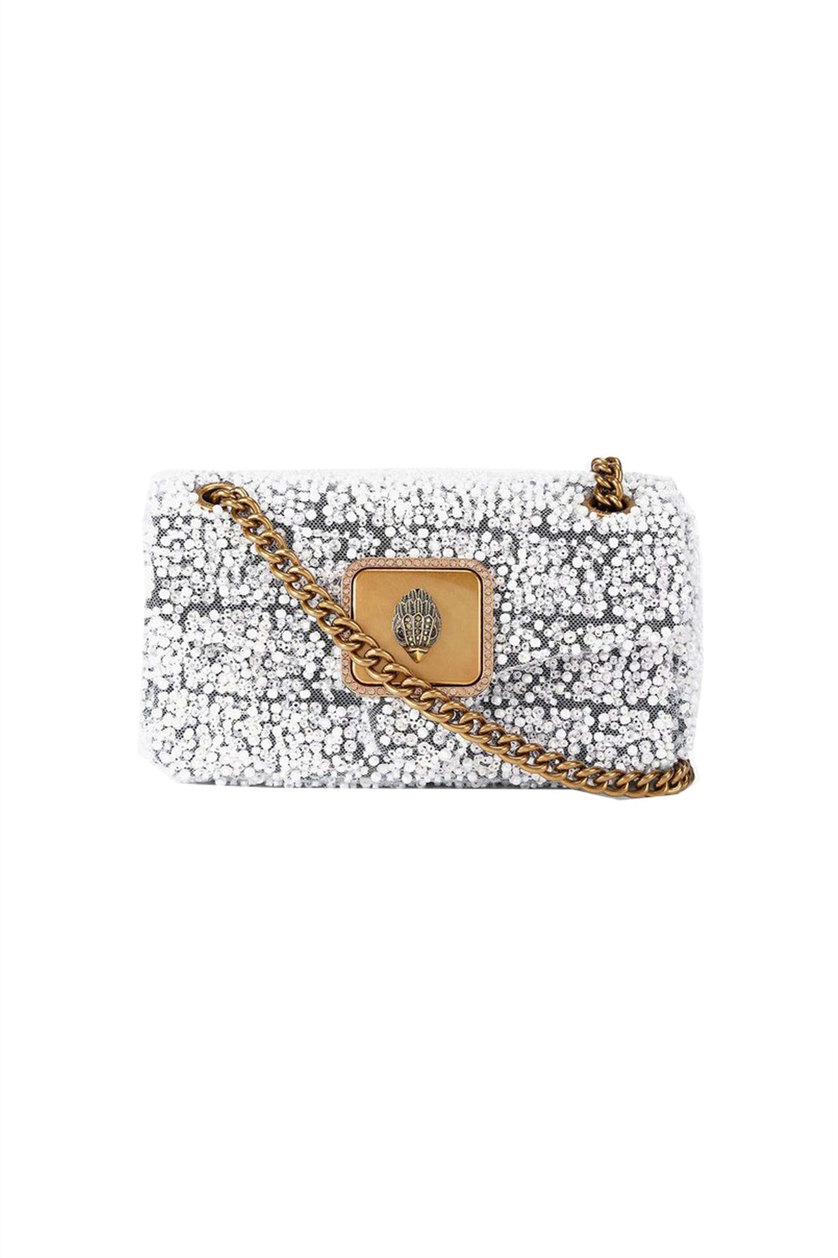 KURT GEIGER LONDON  MINI PIMLICO BAG  en color PLATA  (1)