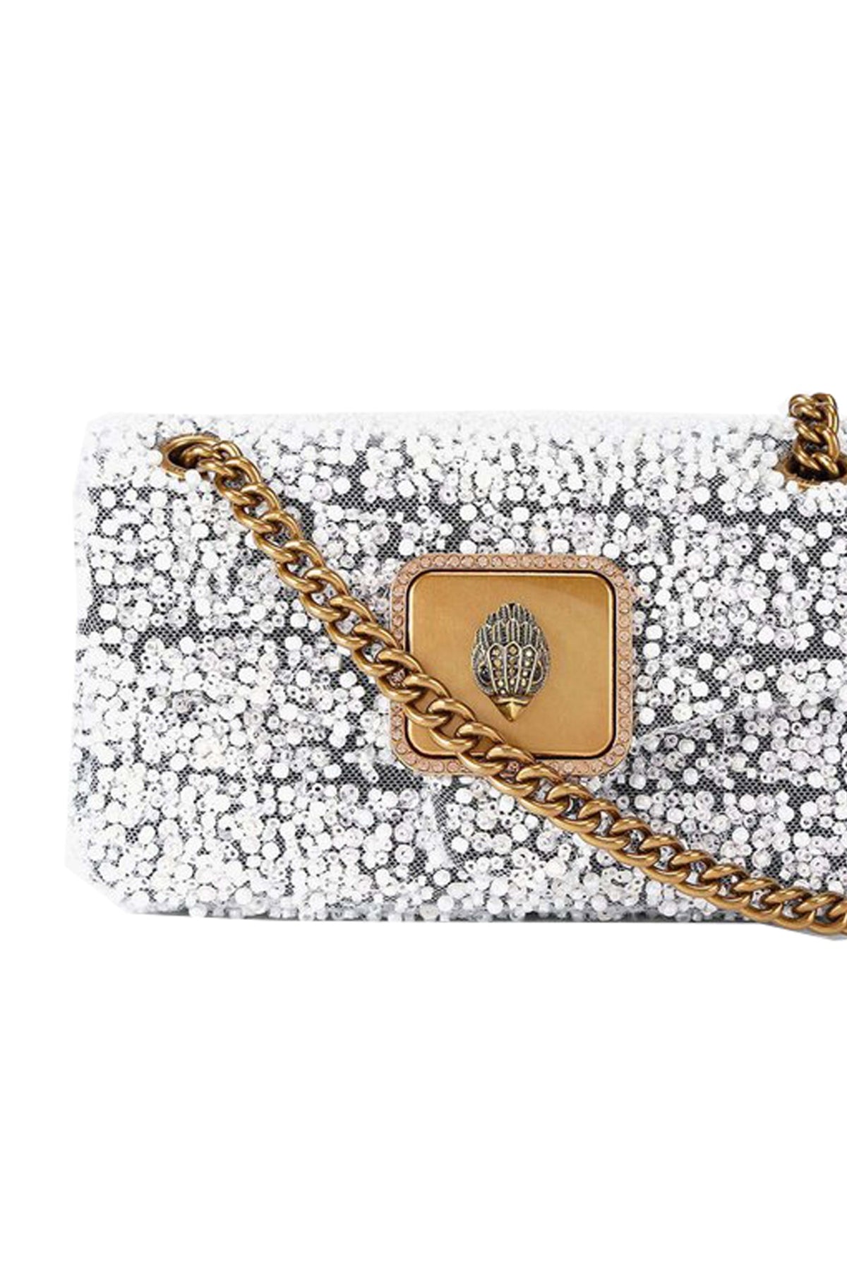 KURT GEIGER LONDON  MINI PIMLICO BAG  en color PLATA  (4)