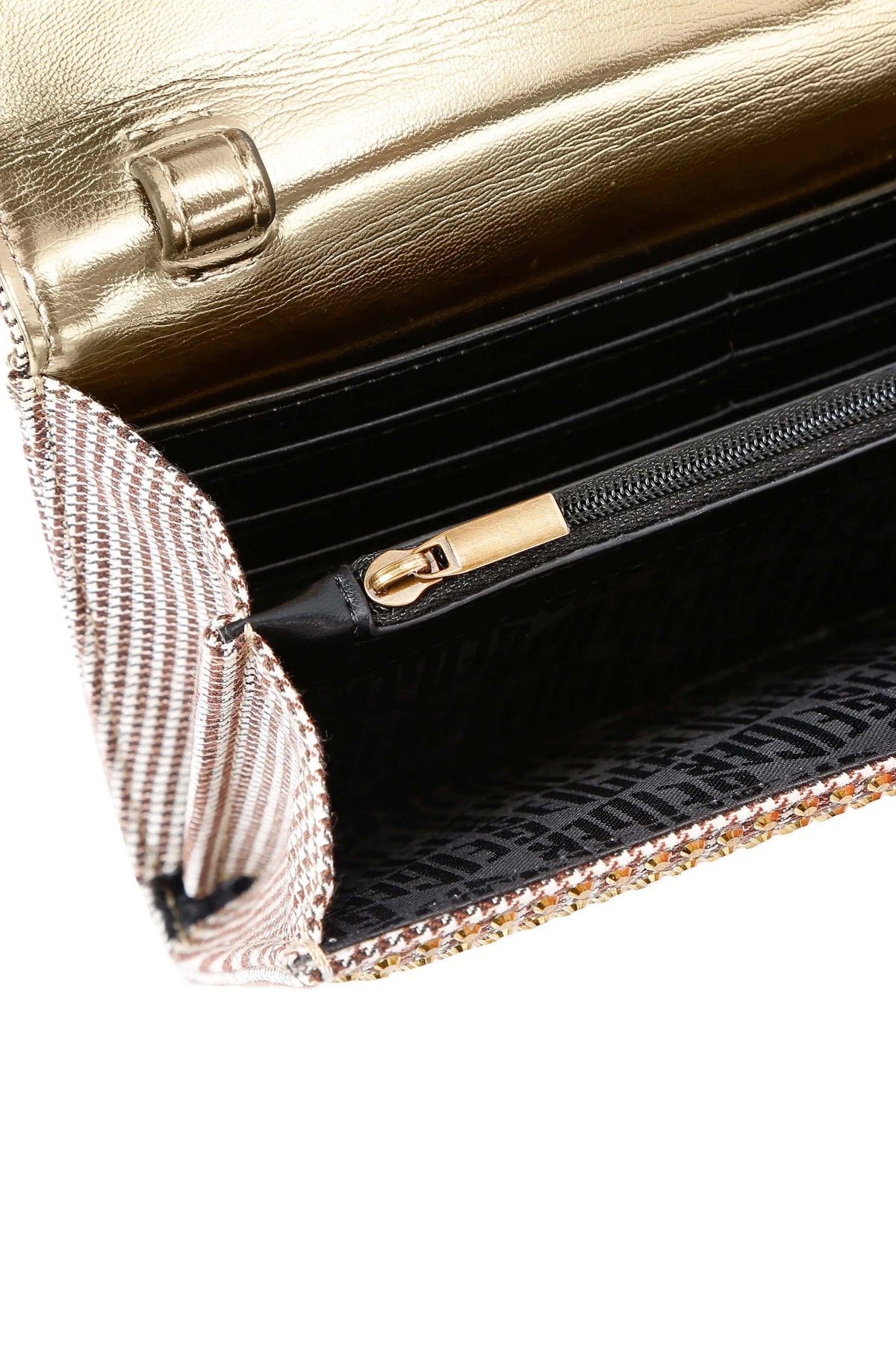 KURT GEIGER LONDON KENSINGTON CHAIN WALLET en color BEIS  (3)