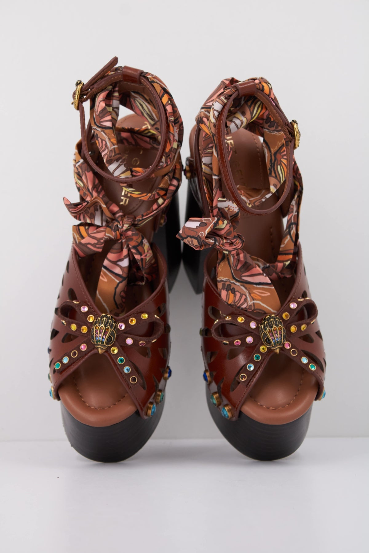 KURT GEIGER LONDON BUTTERFLY PLATFORM SDL en color MARRON  (3)