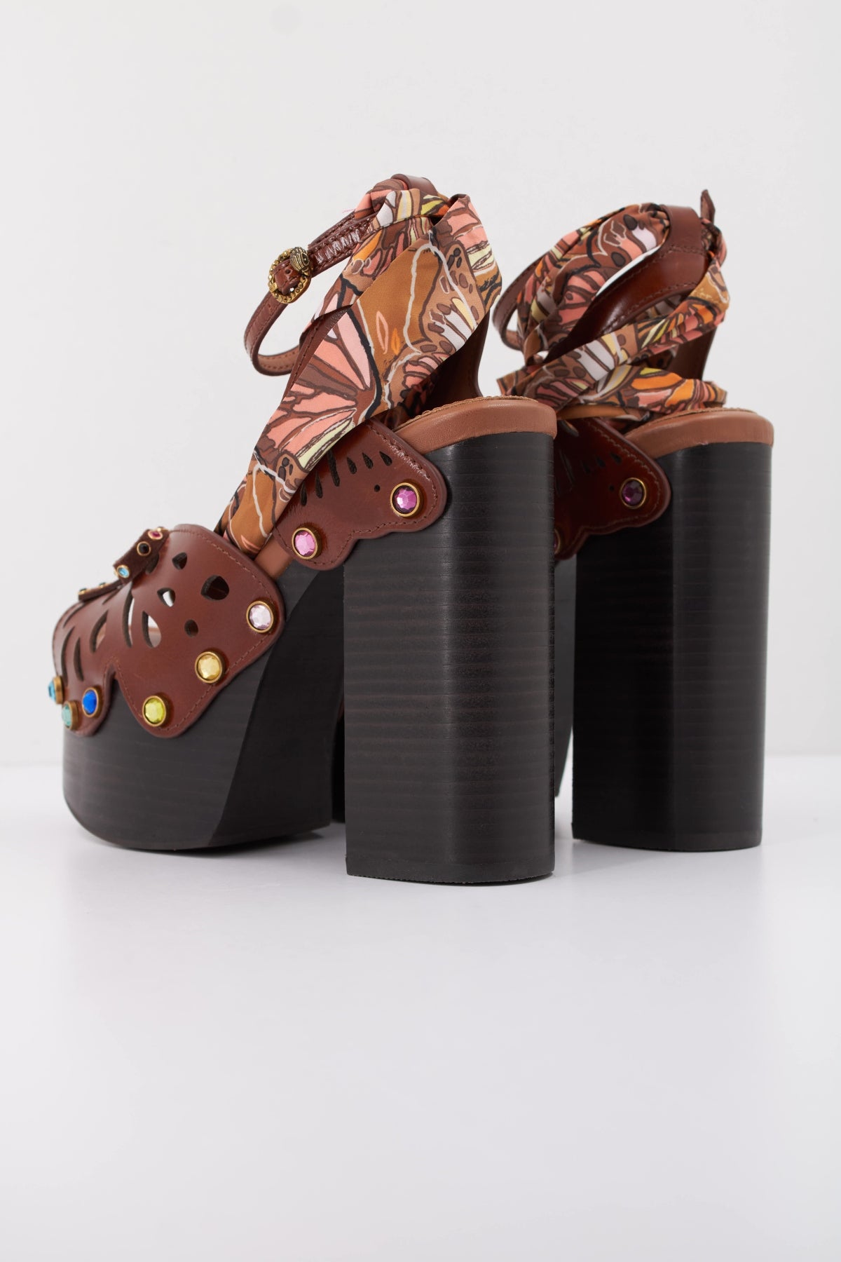 KURT GEIGER LONDON BUTTERFLY PLATFORM SDL en color MARRON  (4)