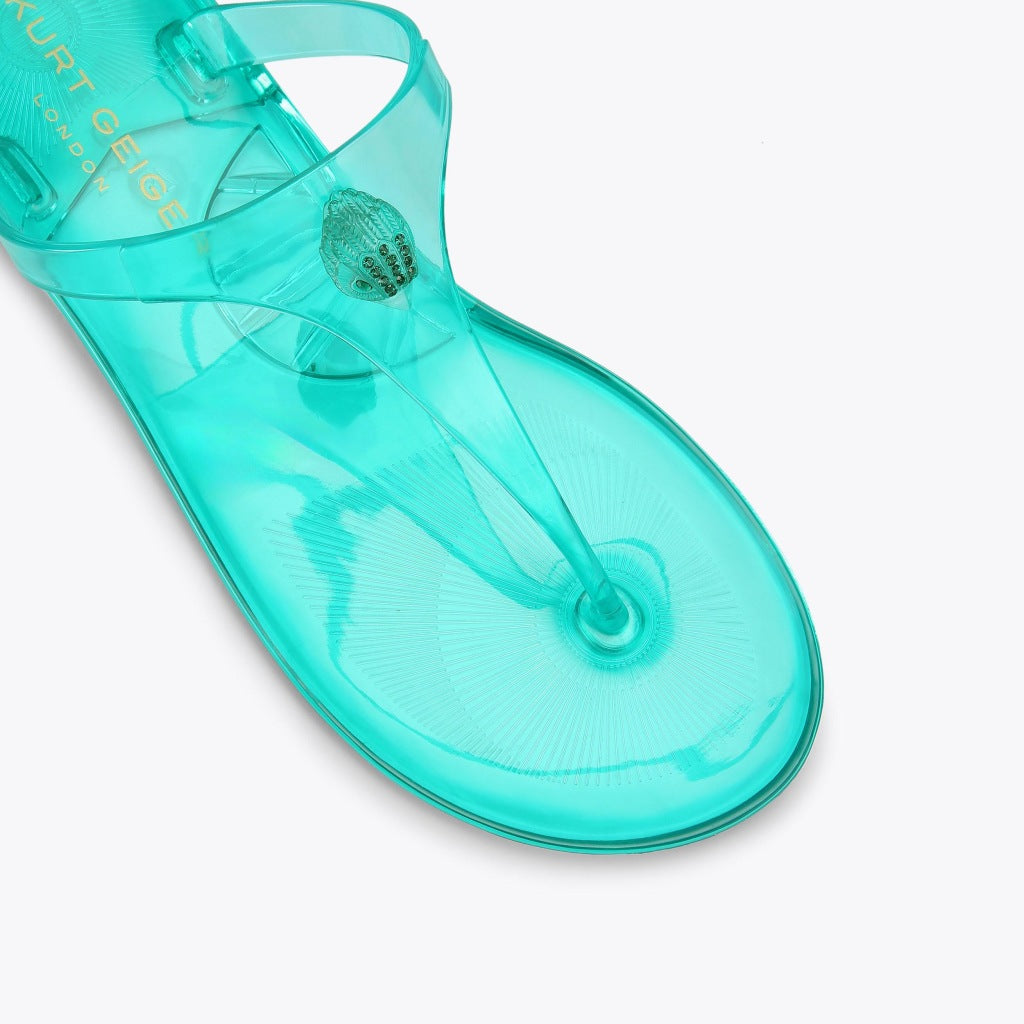 KURT GEIGER LONDON MADDISON T BAR en color AZUL  (5)