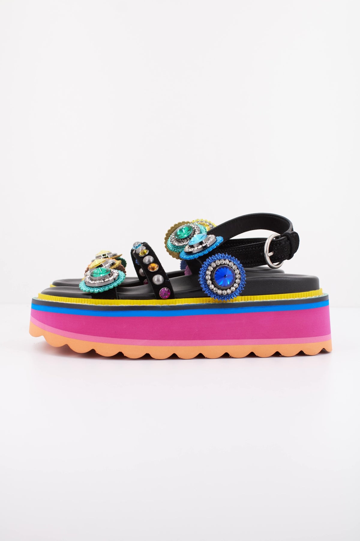 KURT GEIGER LONDON OCTAVIA SLING PLATFORM en color MULTICOLOR  (1)