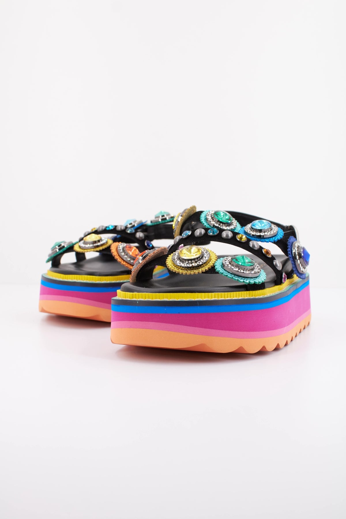KURT GEIGER LONDON OCTAVIA SLING PLATFORM en color MULTICOLOR  (2)