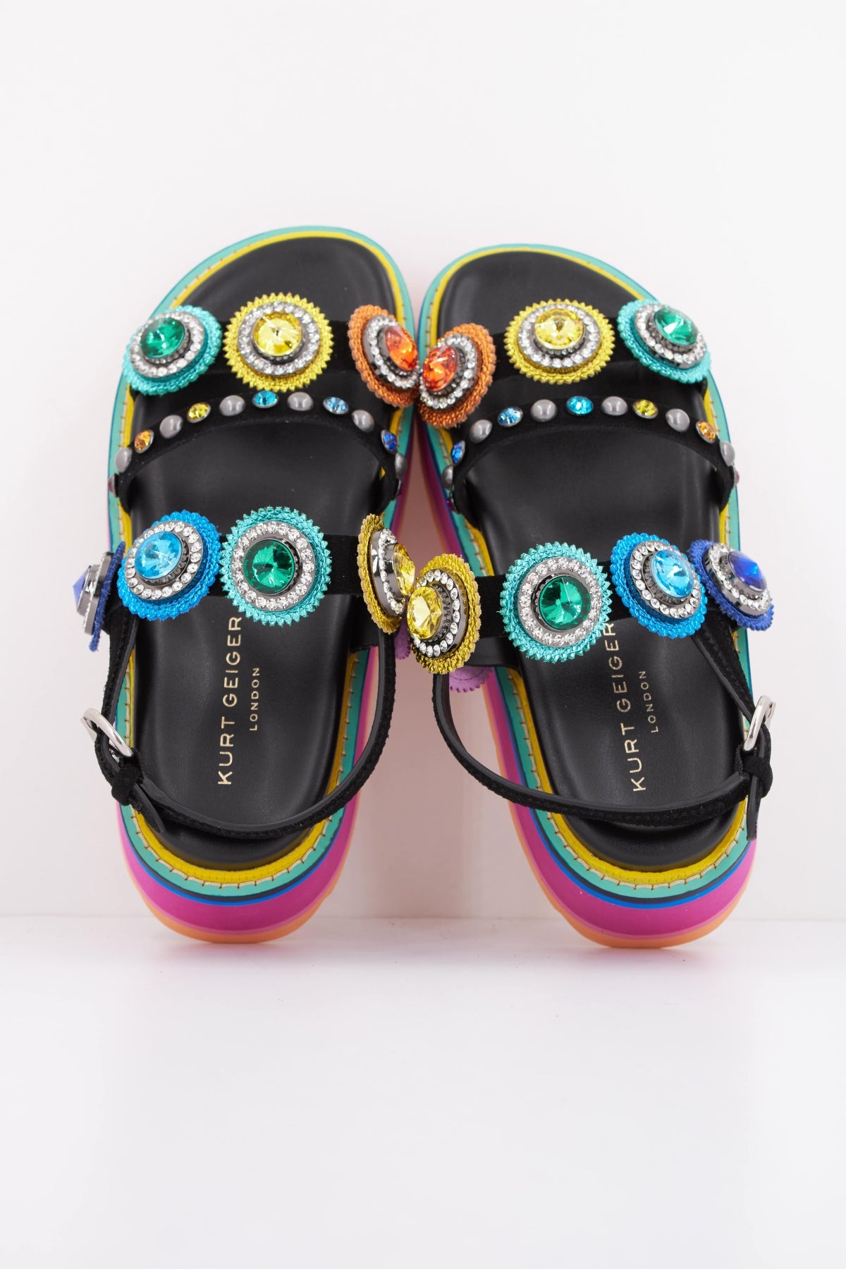 KURT GEIGER LONDON OCTAVIA SLING PLATFORM en color MULTICOLOR  (3)