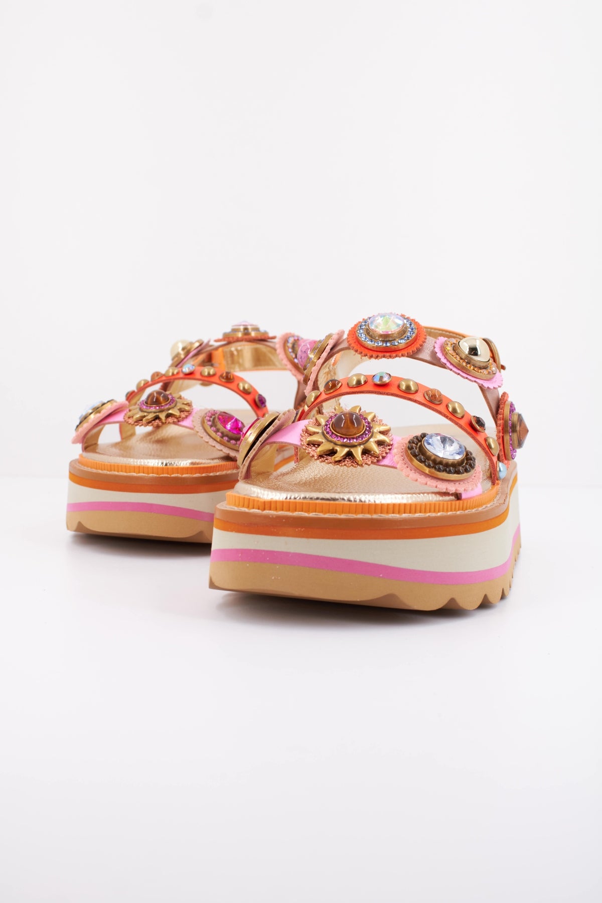 KURT GEIGER LONDON OCTAVIA SLING PLATFORM en color MULTICOLOR  (2)