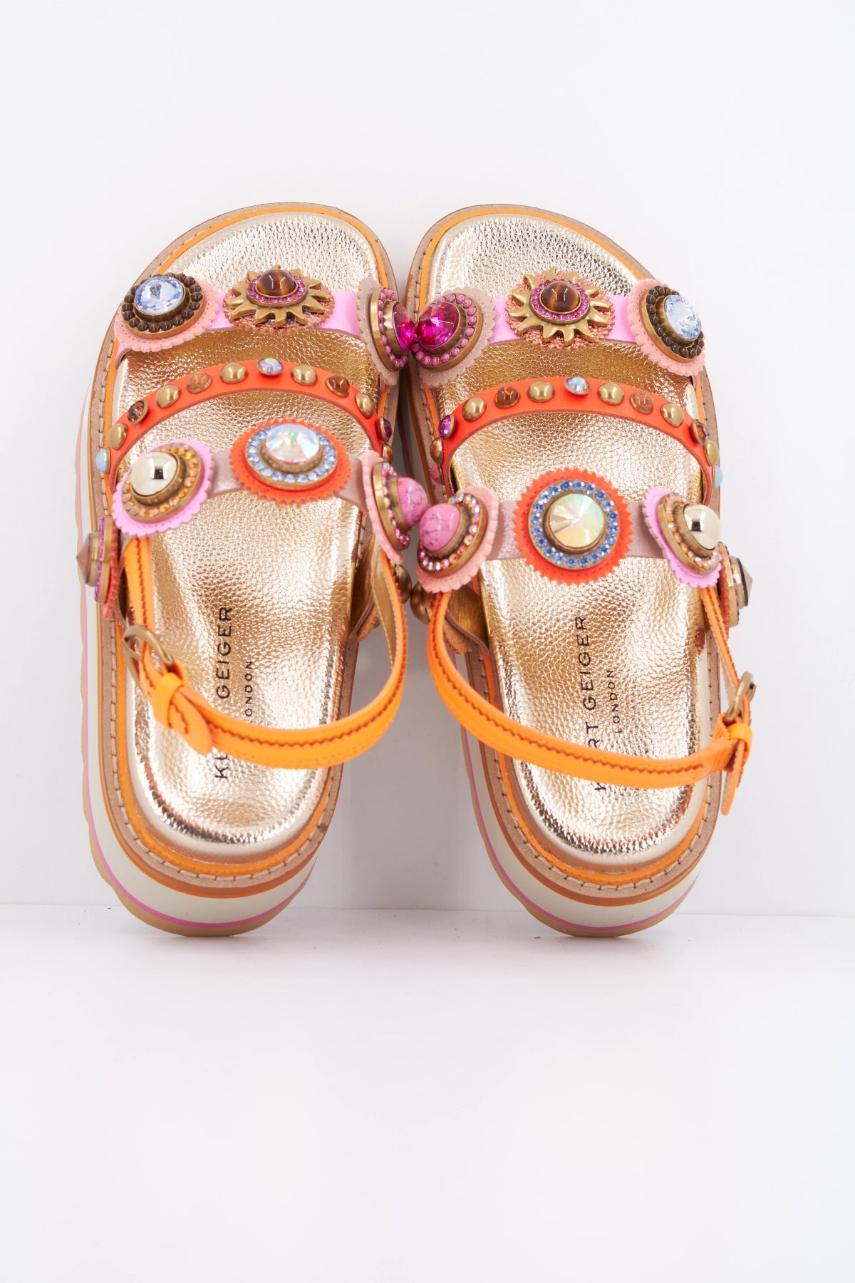 KURT GEIGER LONDON OCTAVIA SLING PLATFORM en color MULTICOLOR  (3)
