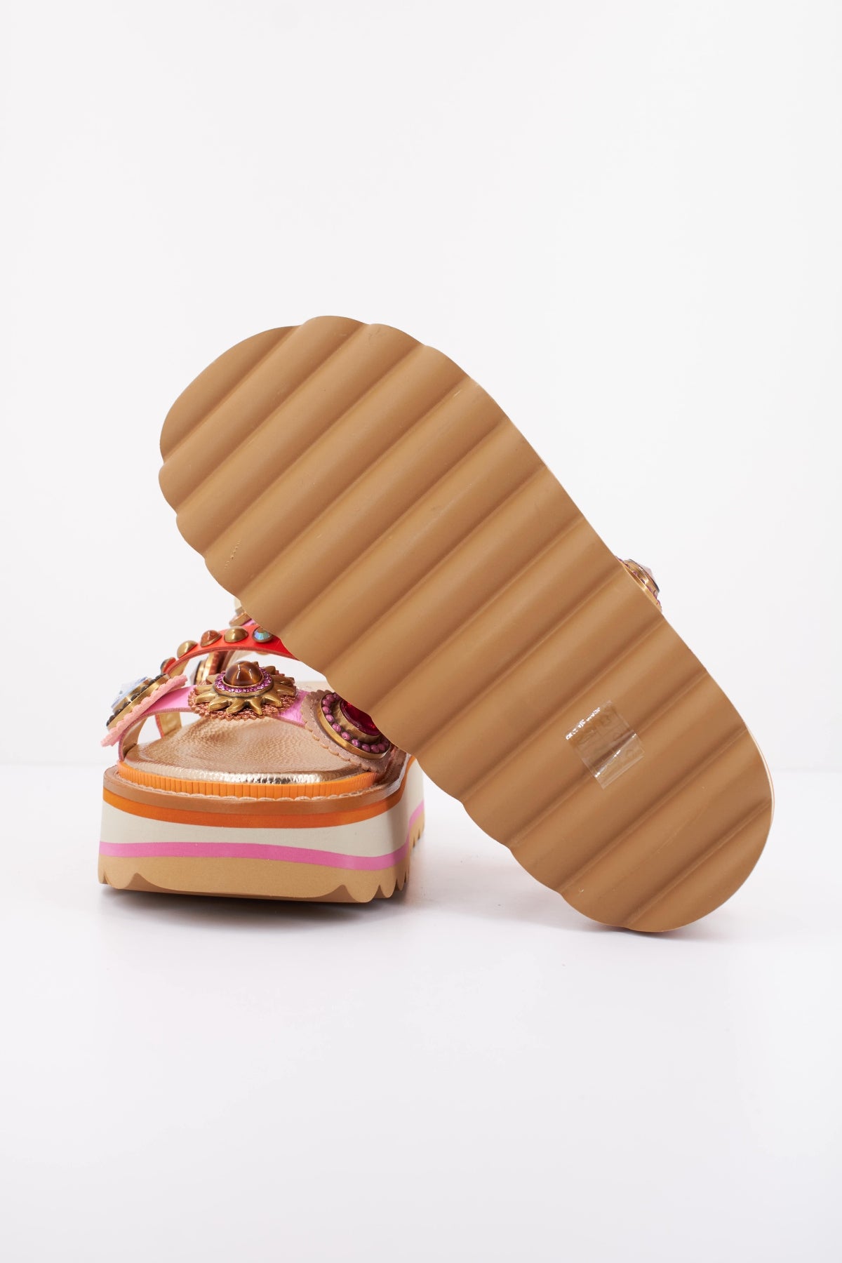 KURT GEIGER LONDON OCTAVIA SLING PLATFORM en color MULTICOLOR  (5)