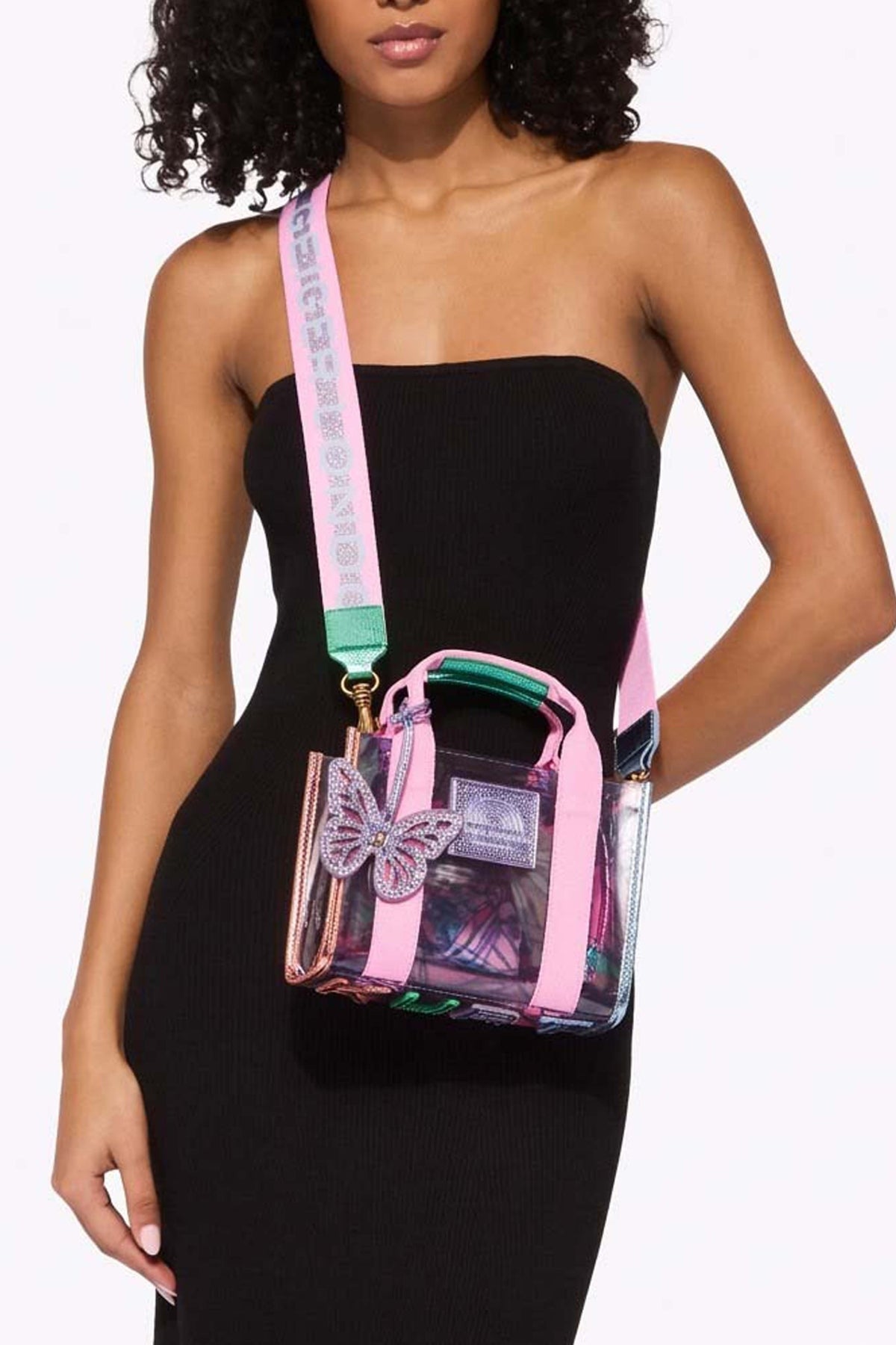 KURT GEIGER LONDON VINYL XS SOUTHBANK TOTE en color VIOLETA  (1)