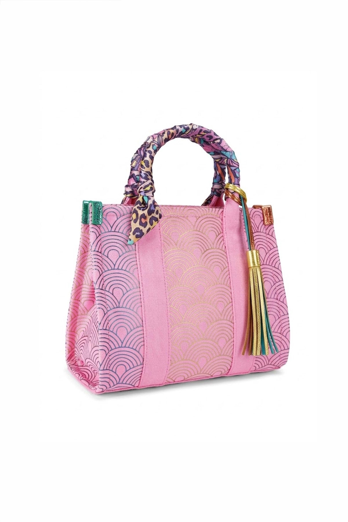 KURT GEIGER LONDON SMALL SOUTHBANK TOTE en color ROSA  (2)