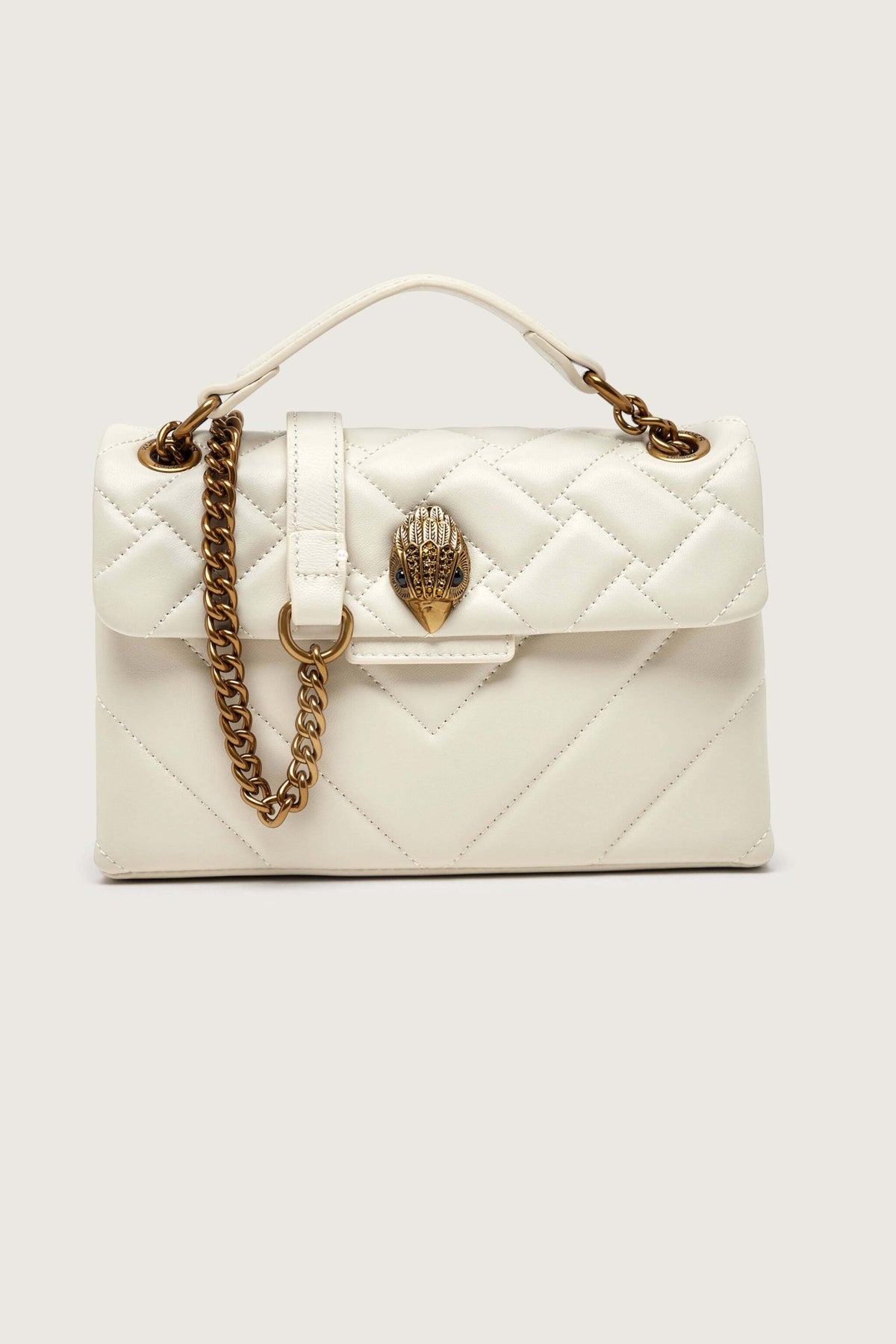 KURT GEIGER LONDON  LEATHER MD KENSINGTON  en color BLANCO  (3)
