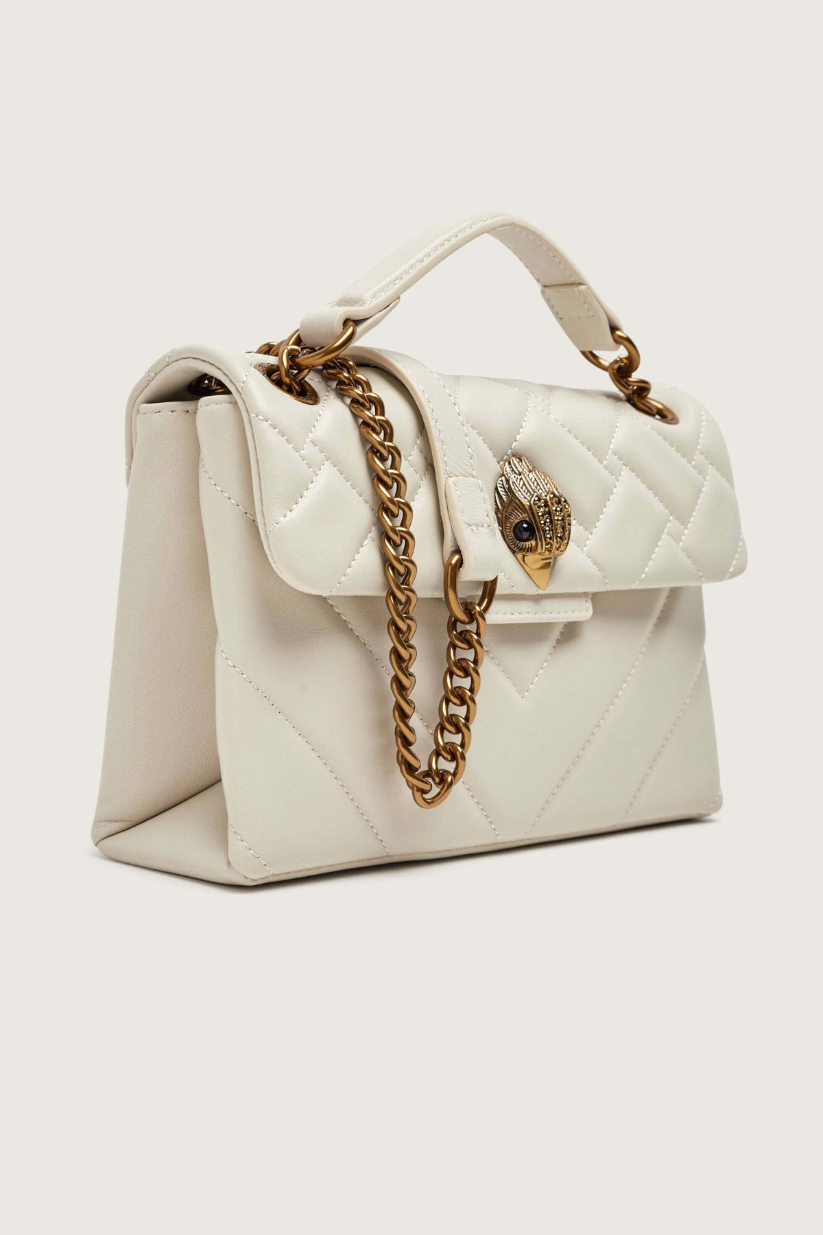 KURT GEIGER LONDON  LEATHER MD KENSINGTON  en color BLANCO  (4)