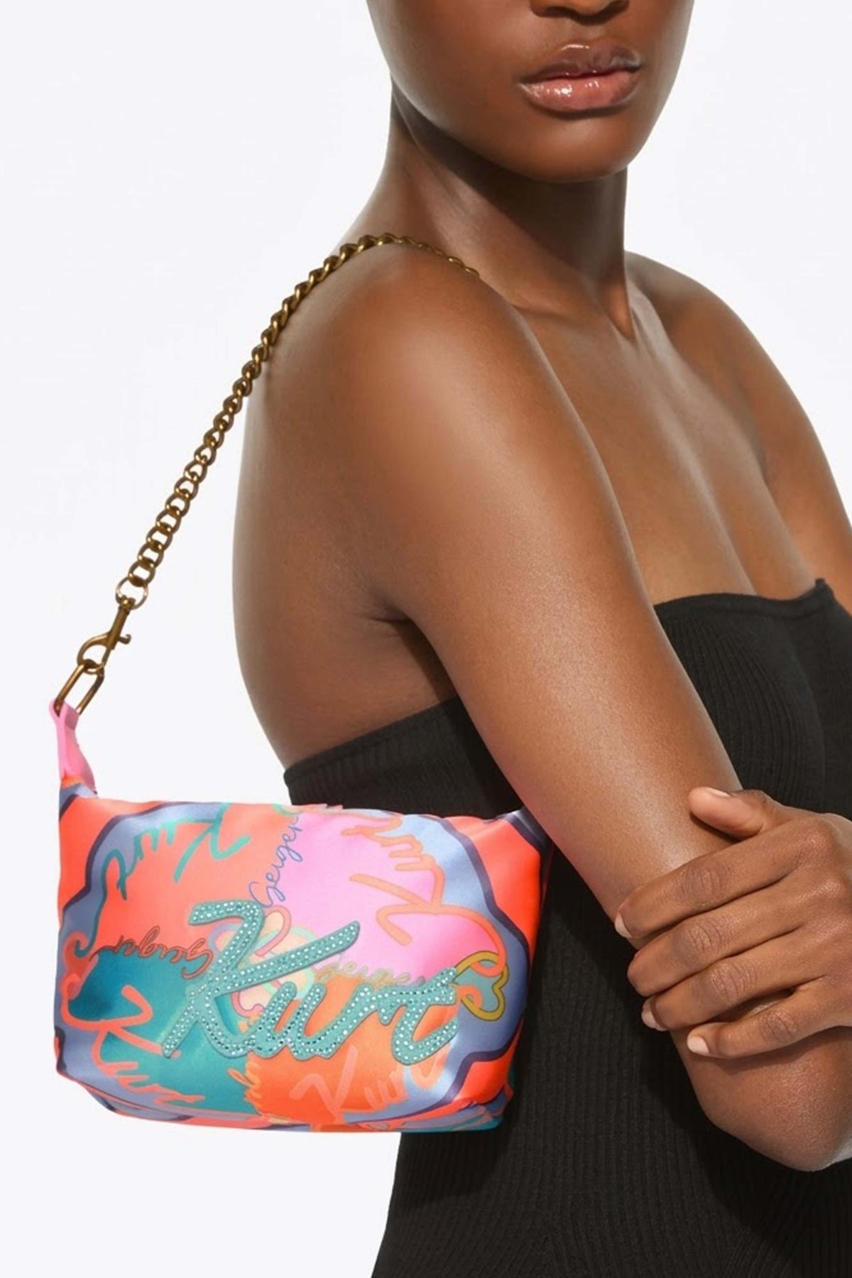 KURT GEIGER LONDON SOFT SHOULDER BAG en color MULTICOLOR  (4)
