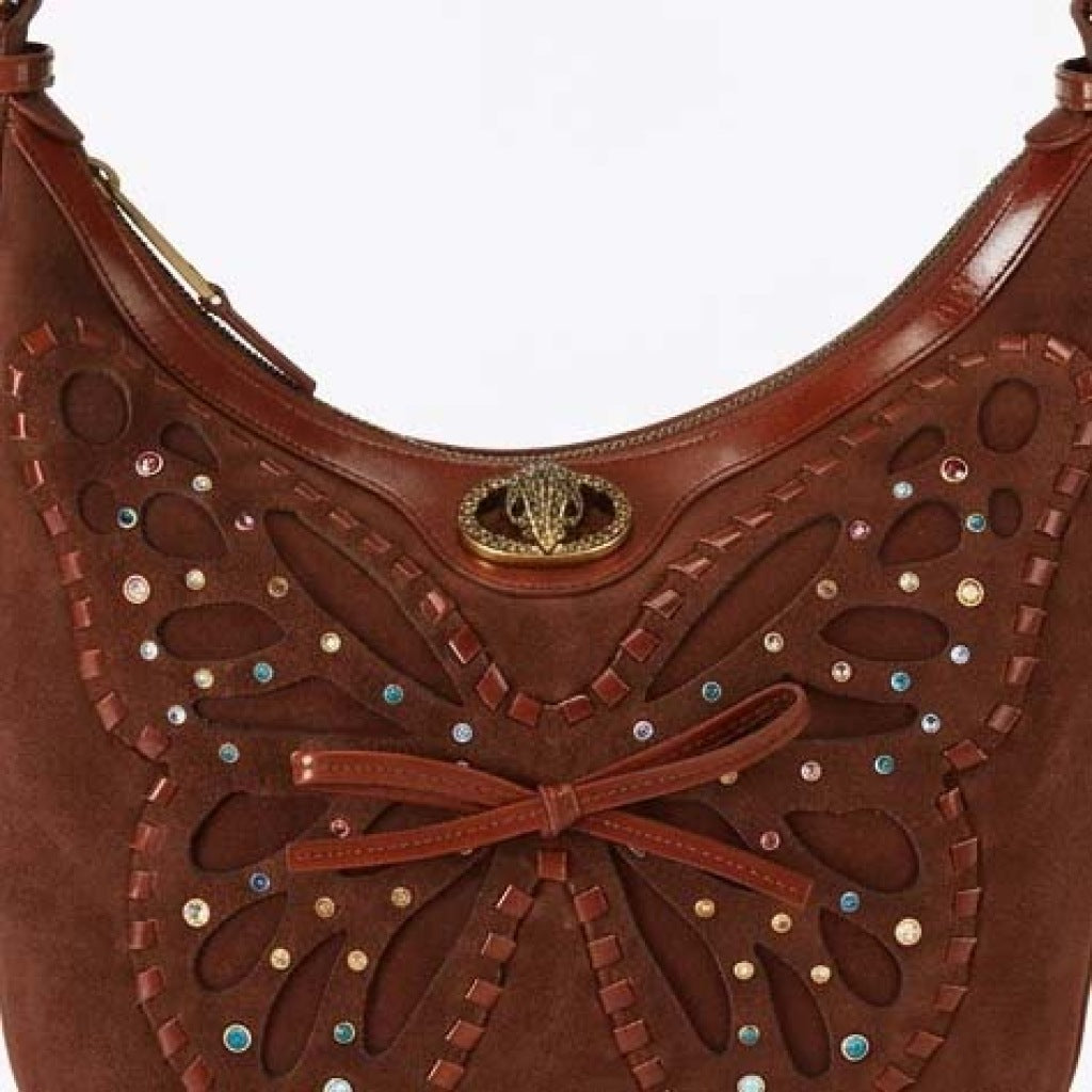 KURT GEIGER LONDON CHELSEA S HOBO BUTTERFL en color MARRON  (7)