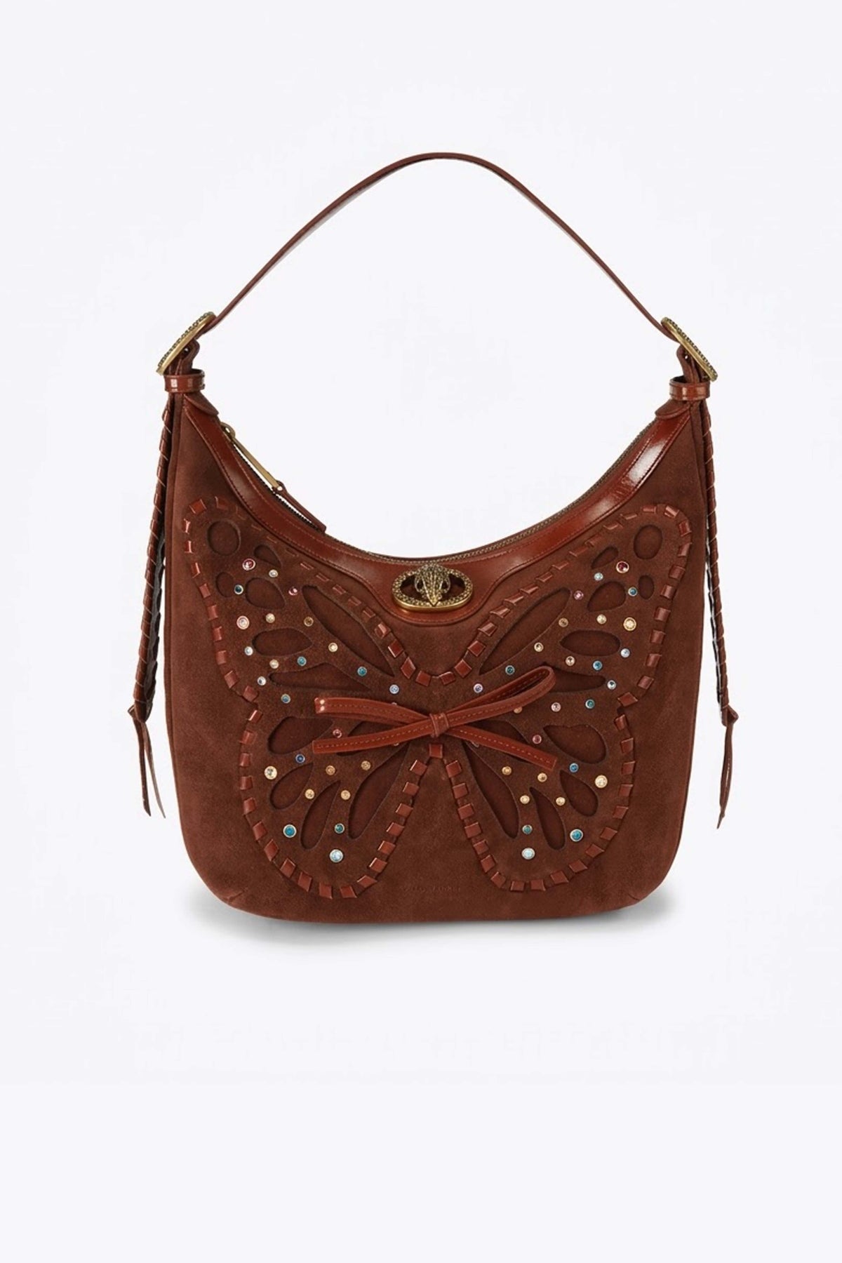 KURT GEIGER LONDON CHELSEA S HOBO BUTTERFL en color MARRON  (3)