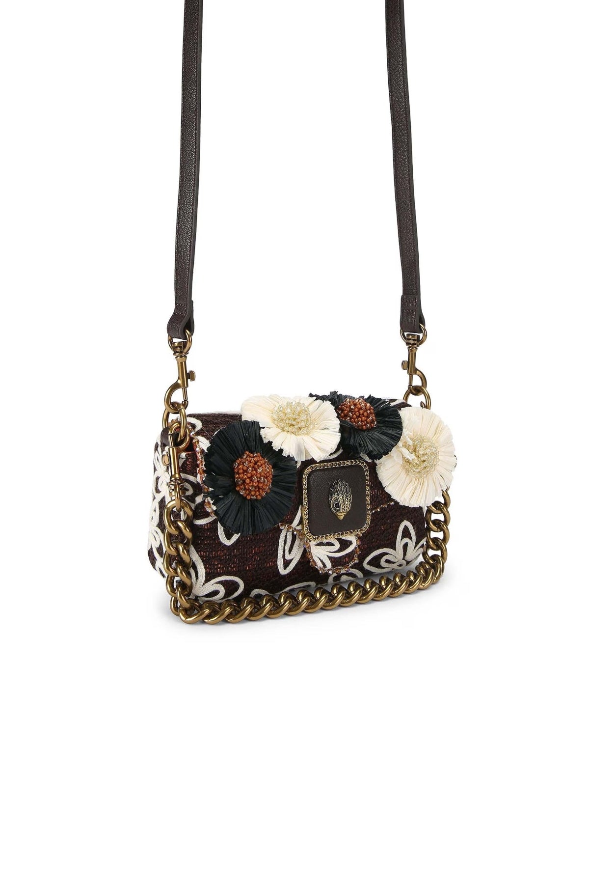 KURT GEIGER LONDON  MINI PIMLICO FLOWER ST  en color MARRON  (3)