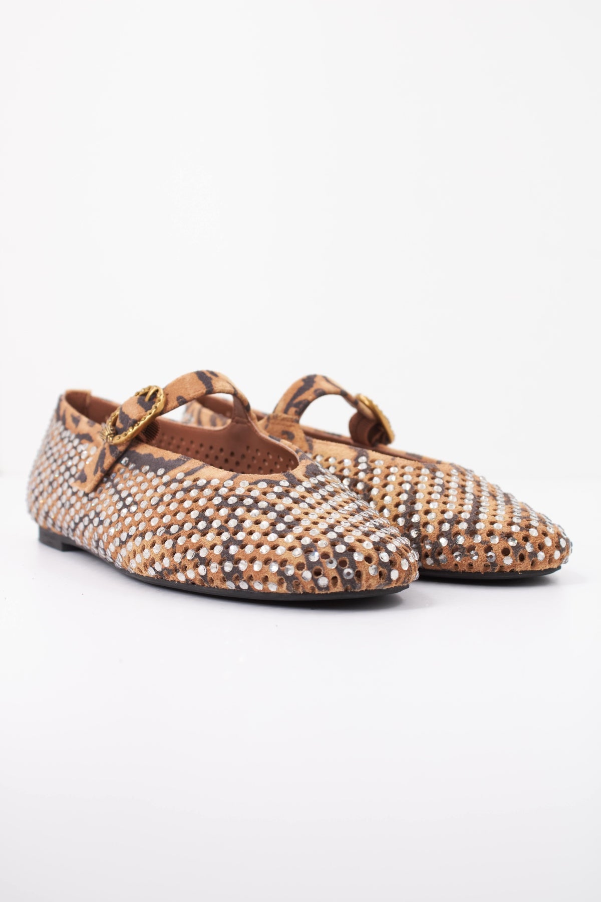 KURT GEIGER LONDON K MAYFAIR BALLET FLAT en color ANIMAL PRINT  (2)