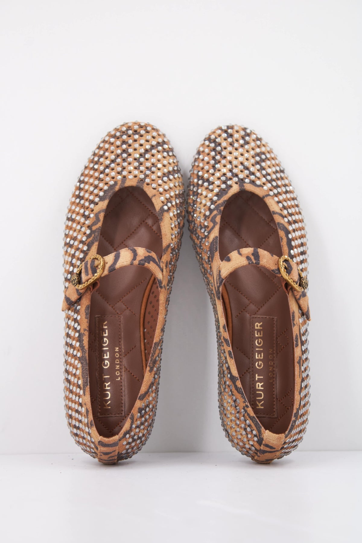 KURT GEIGER LONDON K MAYFAIR BALLET FLAT en color ANIMAL PRINT  (3)