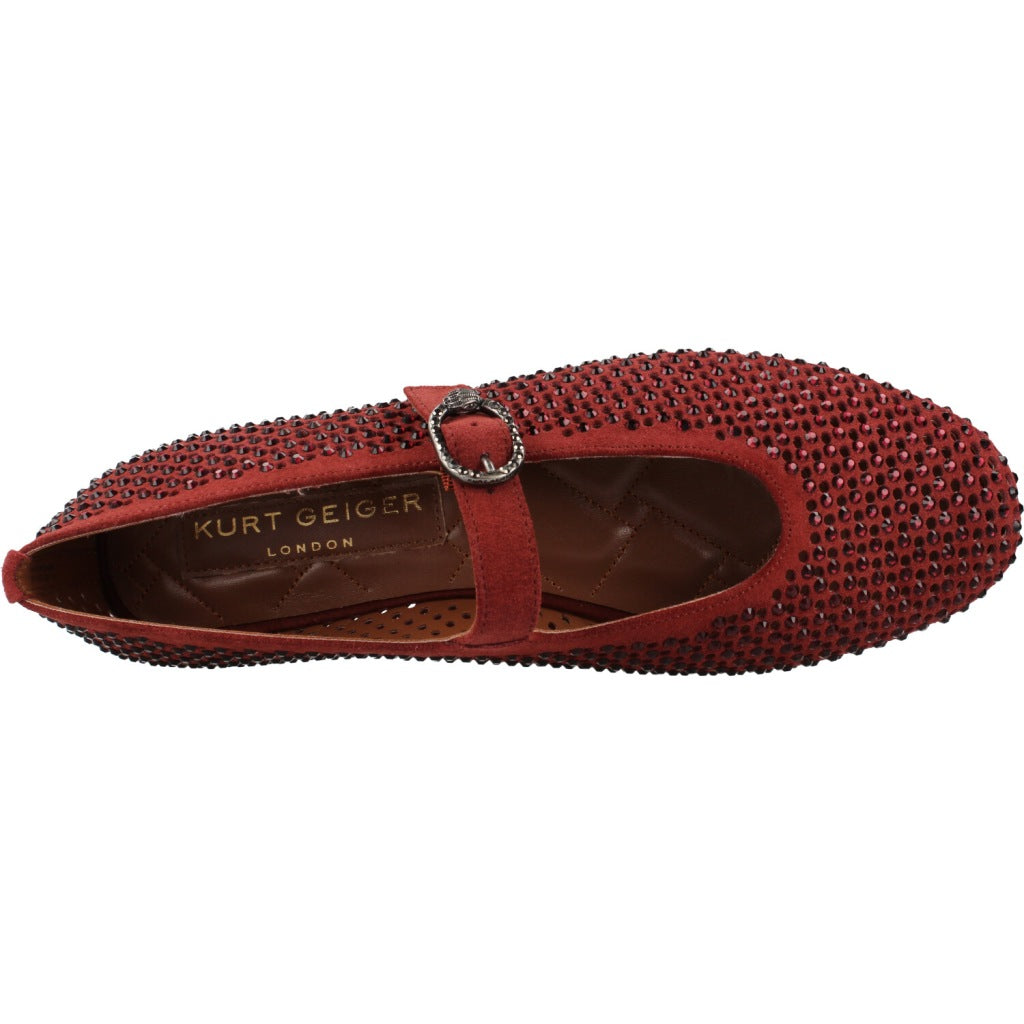 KURT GEIGER LONDON K MAYFAIR BALLET FLAT en color BURDEOS  (7)