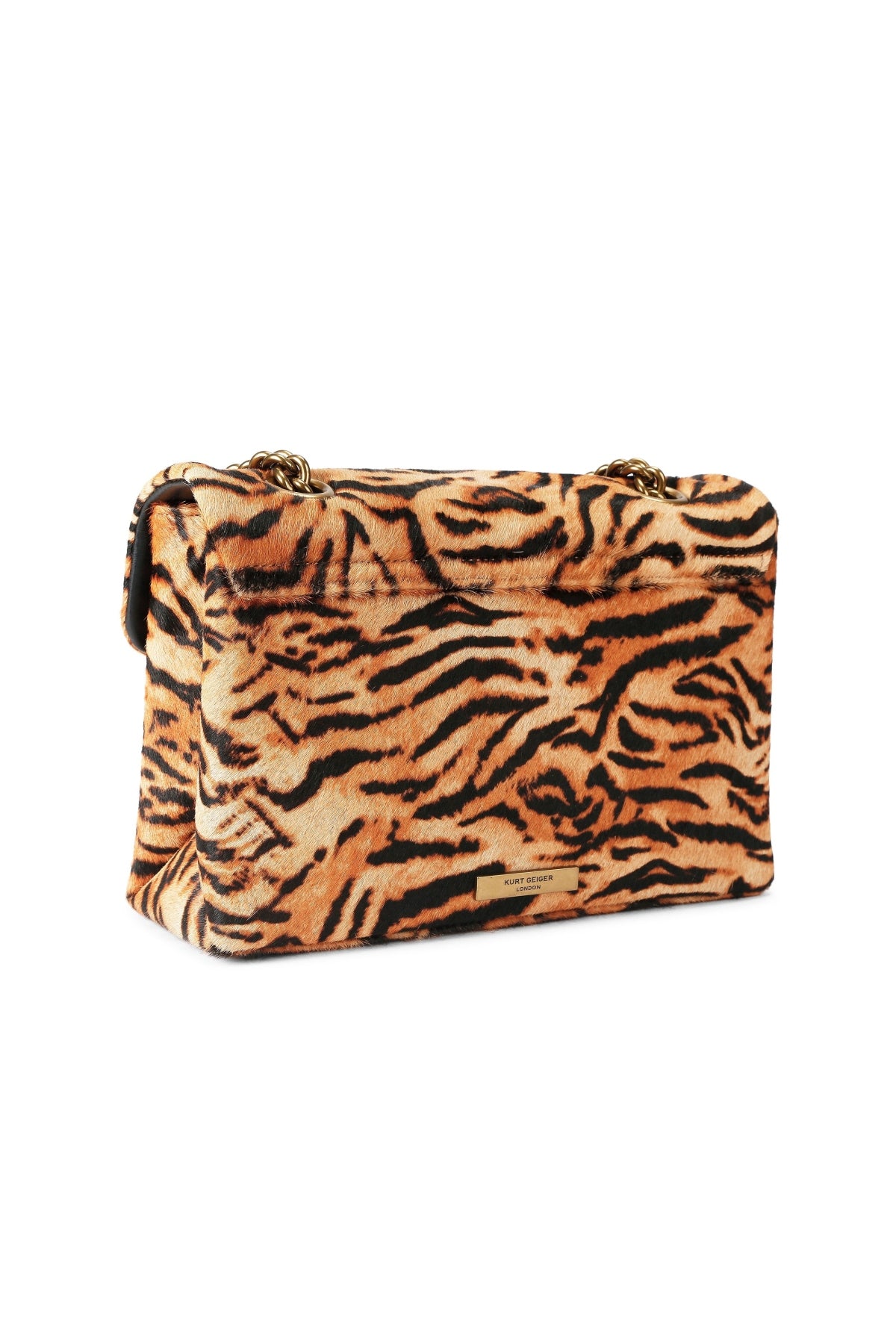 KURT GEIGER LONDON K LEATHER KENSINGTON BAG en color ANIMAL PRINT  (2)