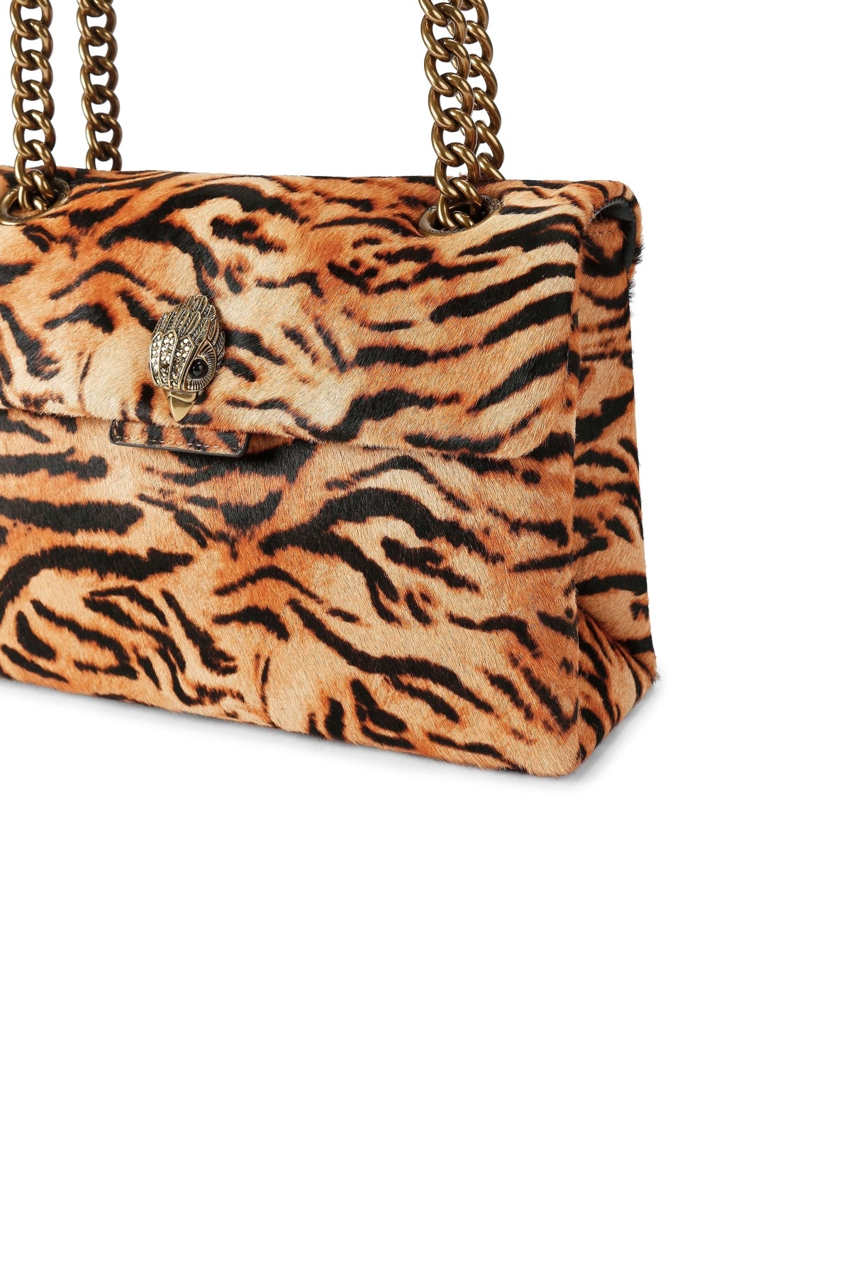 KURT GEIGER LONDON K LEATHER KENSINGTON BAG en color ANIMAL PRINT  (4)