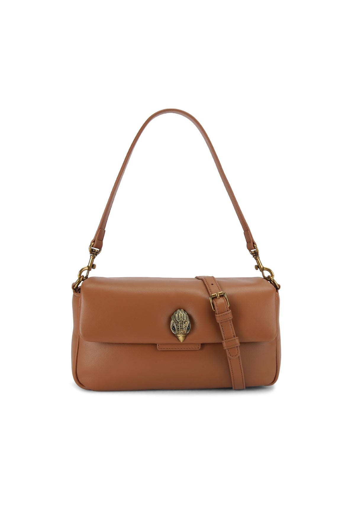 KURT GEIGER LONDON K LEATHER OXFORD BAG en color MARRON  (2)