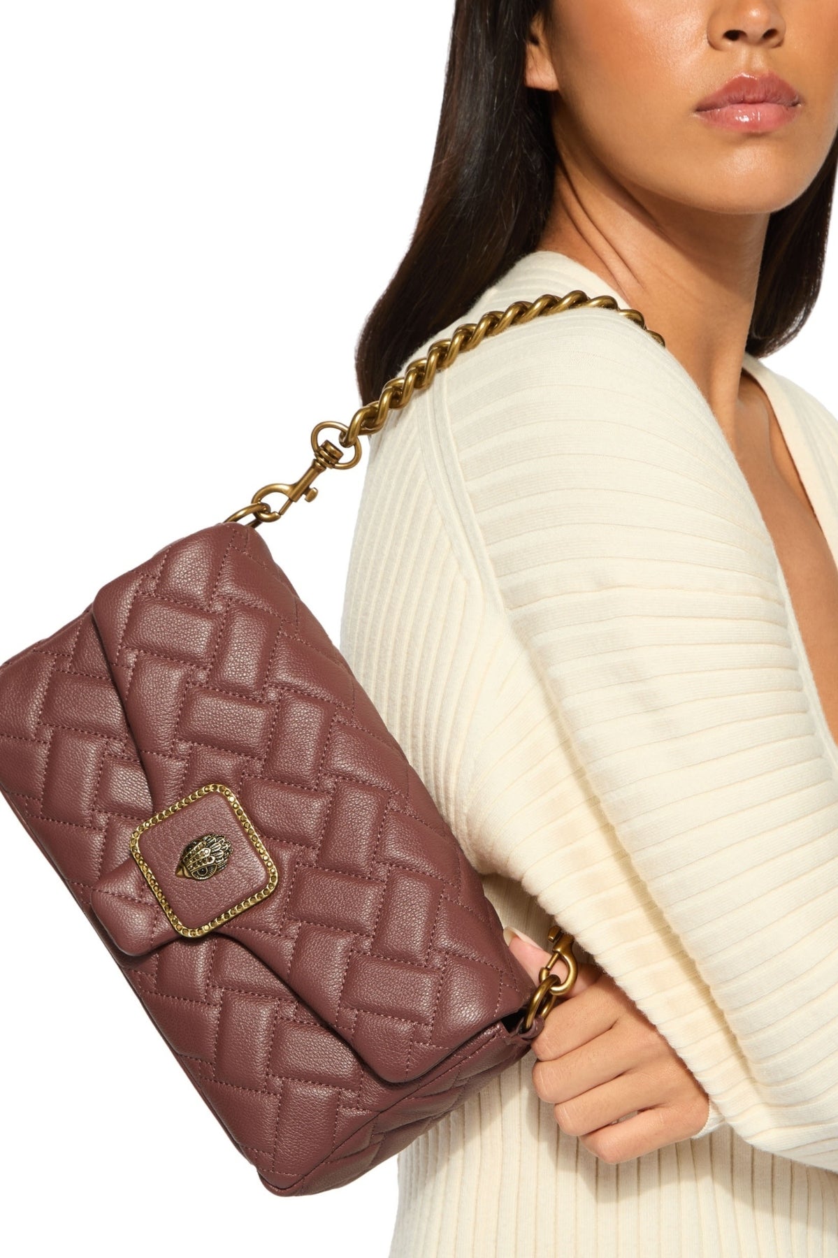 KURT GEIGER LONDON K PIMLICO BAG ST en color MARRON  (1)