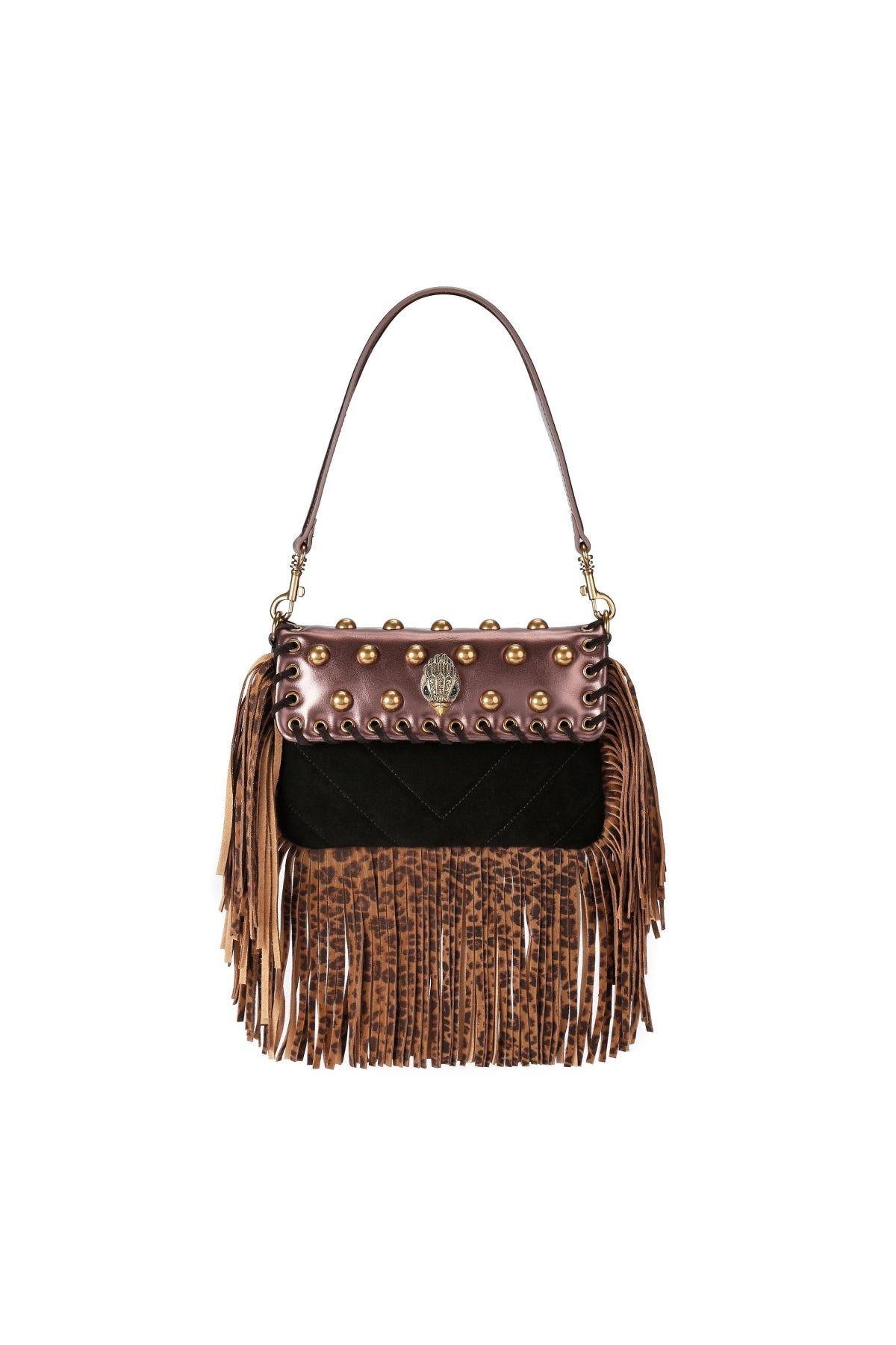 KURT GEIGER LONDON K SM OXFORD FRINGE SHOOUL en color MARRON  (4)