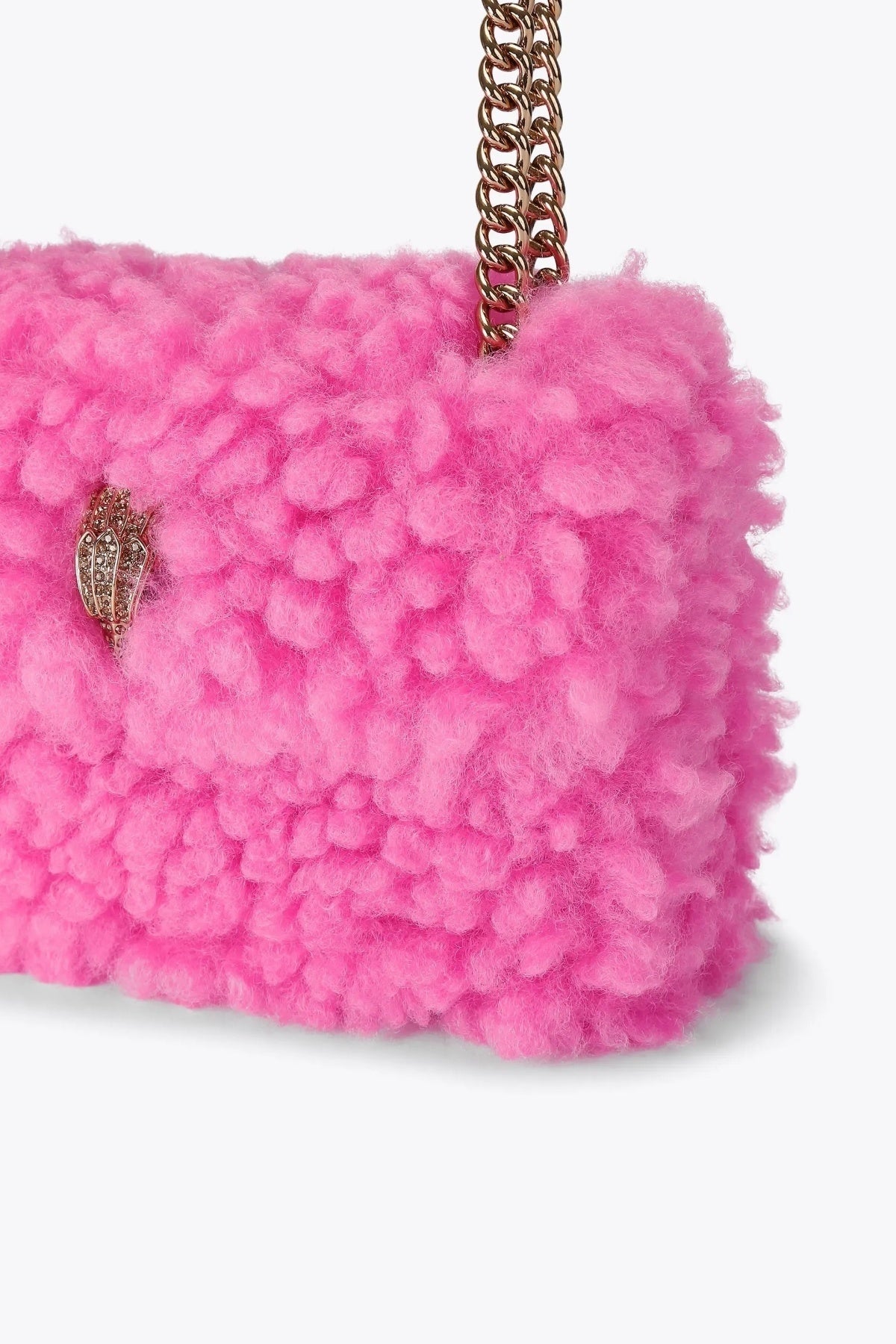 KURT GEIGER LONDON  MINI KENSINGTON F FUR  en color ROSA  (3)
