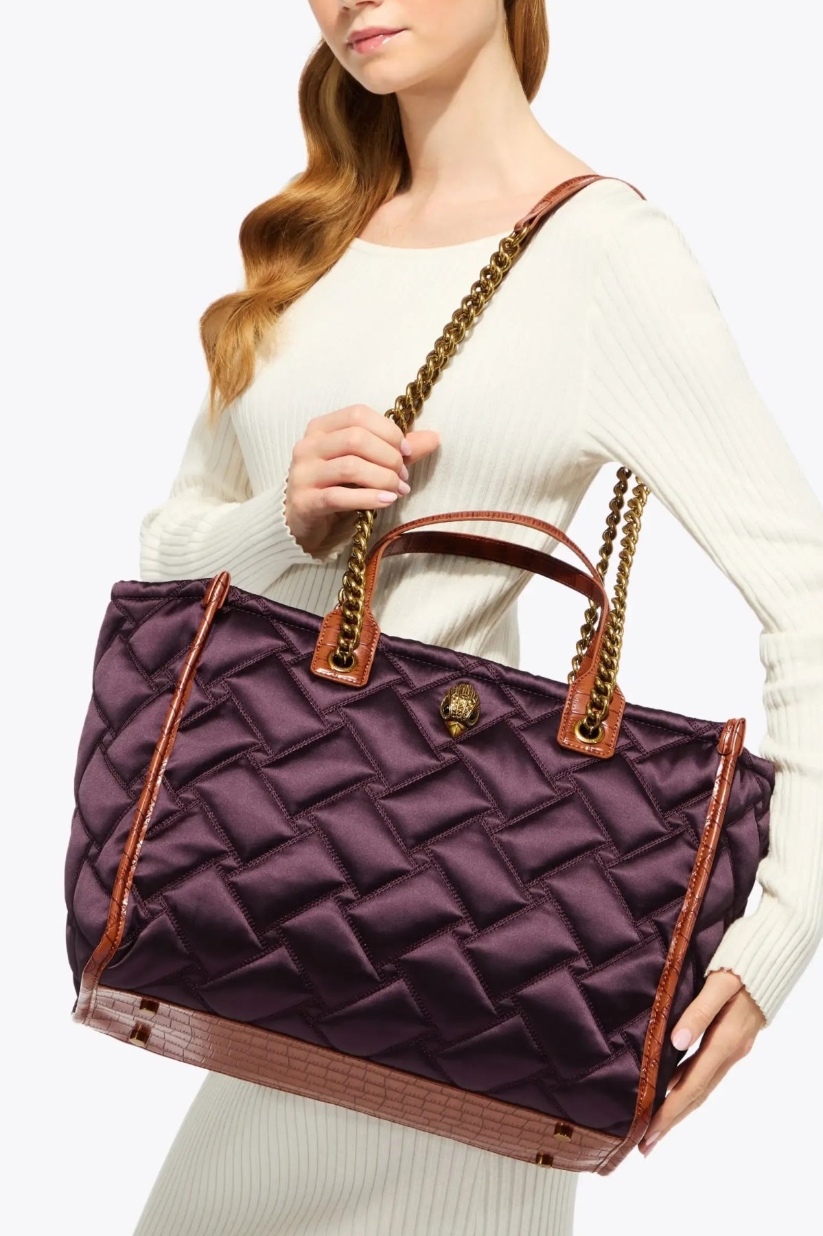 KURT GEIGER LONDON HOXTON SHOPPER en color BURDEOS  (2)