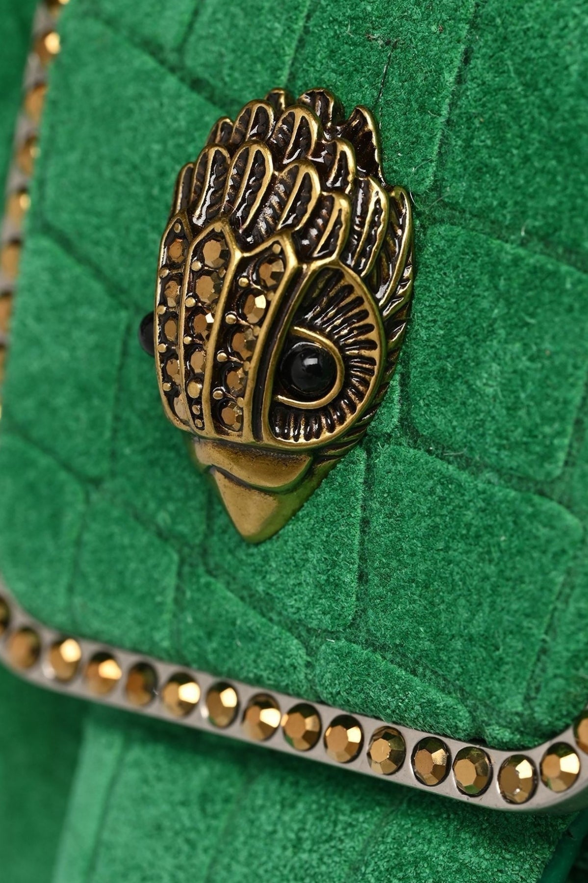 KURT GEIGER LONDON  PIMLICO BAG CHAIN  en color VERDE  (5)