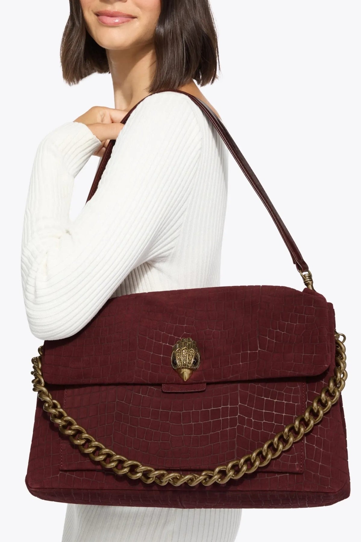 KURT GEIGER LONDON K CELIA XL SHOULDER BAG en color MARRON  (1)