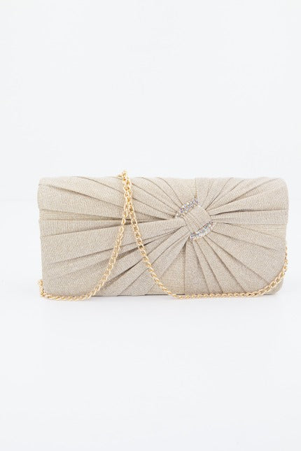 MENBUR M BOLSO FIESTA CARTERA GLITTER en color ORO  (2)