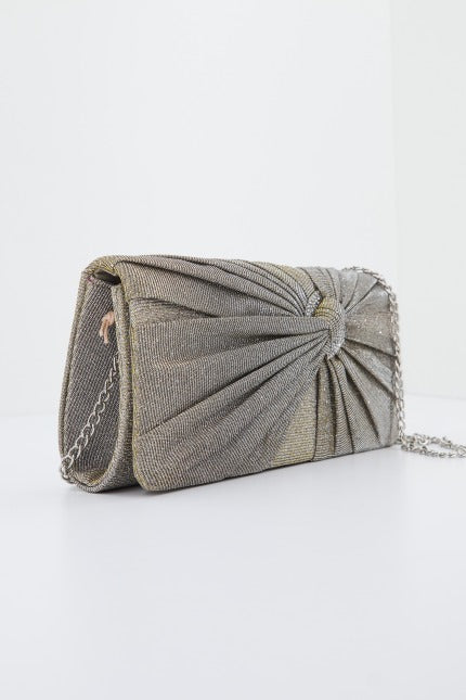 MENBUR M BOLSO FIESTA CARTERA GLITTER en color GRIS  (2)