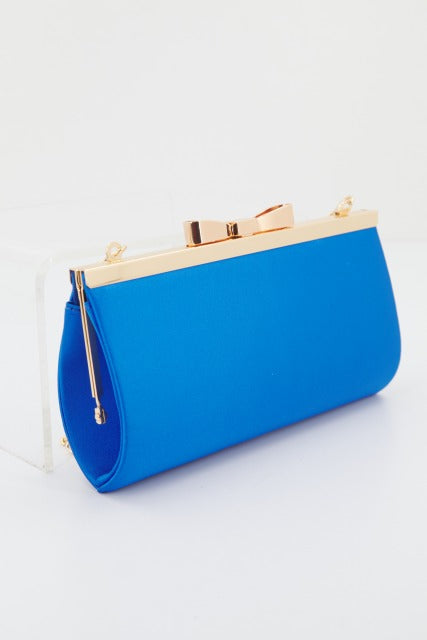 MENBUR M BOLSO CARTERA DETALLE STRASS en color AZUL  (2)