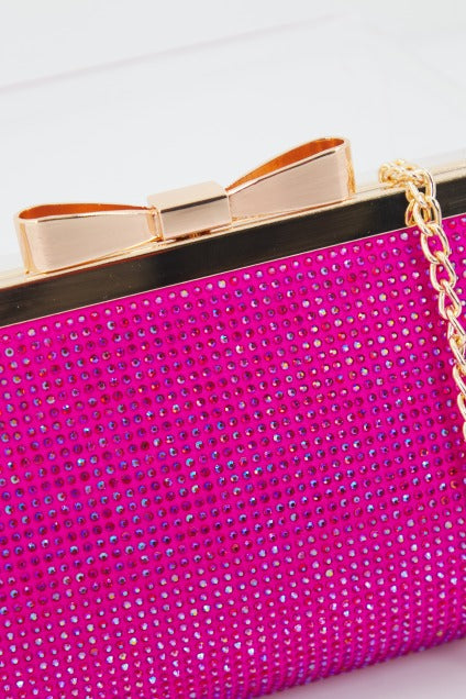 MENBUR M BOLSO CARTERA DETALLE STRASS en color ROSA  (4)