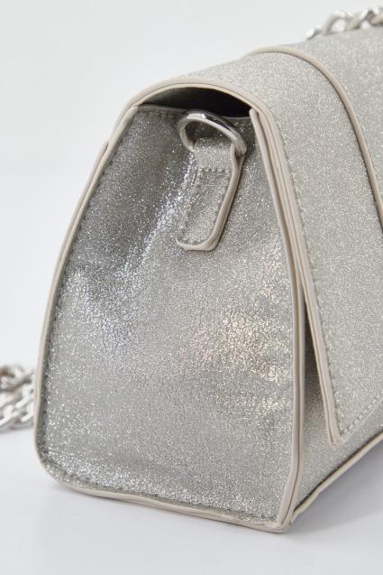 MENBUR M BOLSO FIESTA GLITTERS en color PLATA  (3)