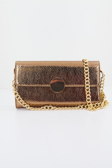 MENBUR M BOLSO CARTERA METALIZADO ANI en color BRONCE  (1)