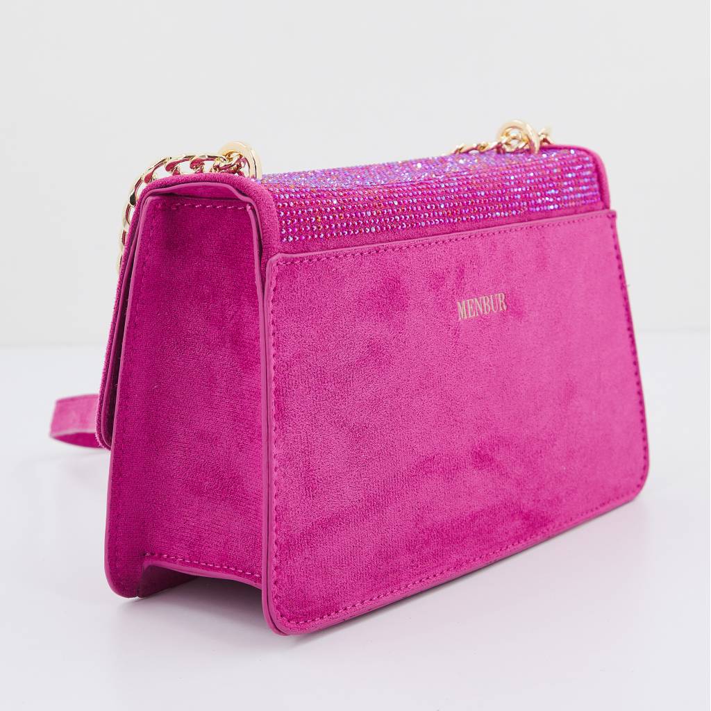 MENBUR M BOLSO BANDOLERA MICROFIBRA D en color ROSA  (2)