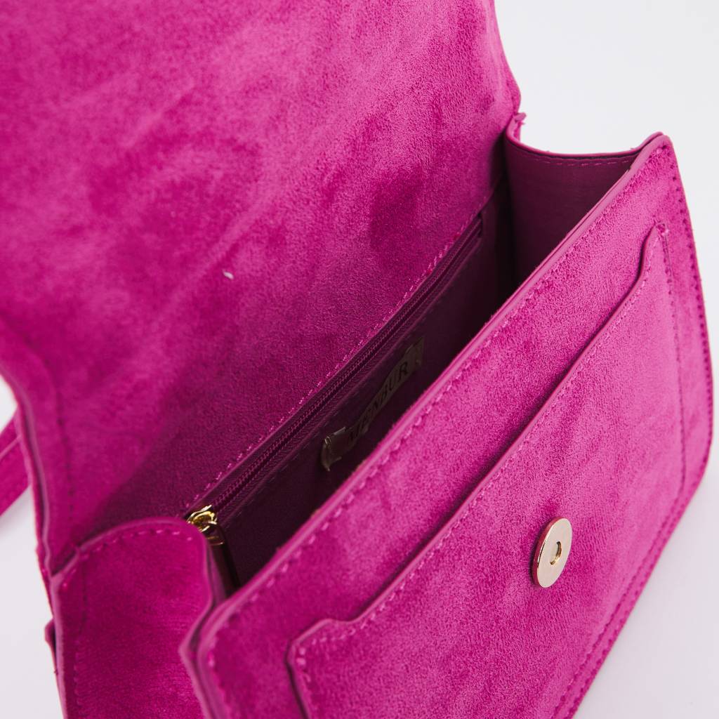 MENBUR M BOLSO BANDOLERA MICROFIBRA D en color ROSA  (3)