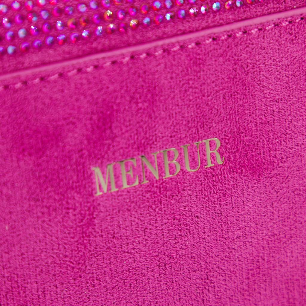 MENBUR M BOLSO BANDOLERA MICROFIBRA D en color ROSA  (4)