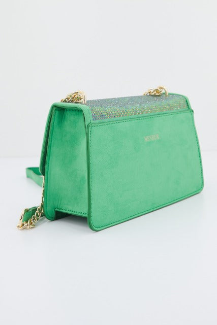 MENBUR M BOLSO BANDOLERA MICROFIBRA D en color VERDE  (2)