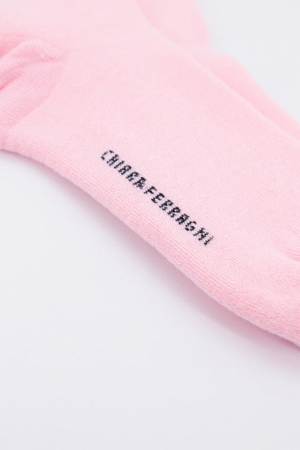 CHIARA FERRAGNI MAXI LOGOMANIA LUREX SOCKS en color ROSA  (3)