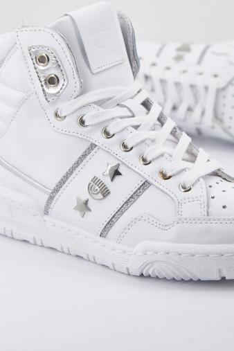 CHIARA FERRAGNI SNE CF HIGH WHITE LEATH en color BLANCO  (4)
