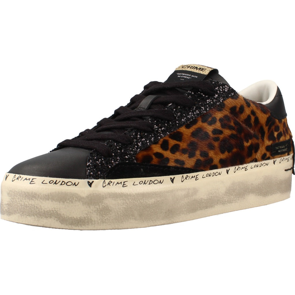 CRIME LONDON AAB DISTRESSED PLATFORM en color ANIMAL PRINT  (1)