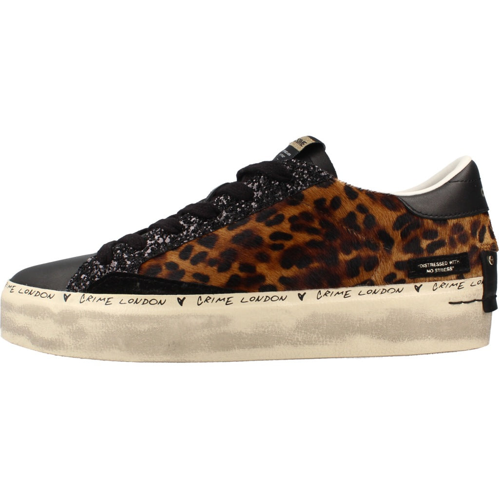 CRIME LONDON AAB DISTRESSED PLATFORM en color ANIMAL PRINT  (2)