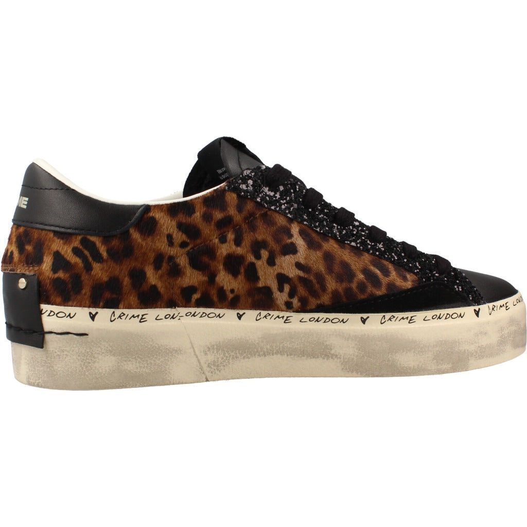 CRIME LONDON AAB DISTRESSED PLATFORM en color ANIMAL PRINT  (4)